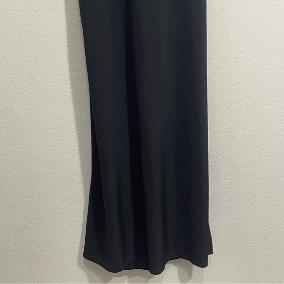 Madewell Layton Midi Slip Dress Size 10 in True Black NWT - Picture 11 of 14